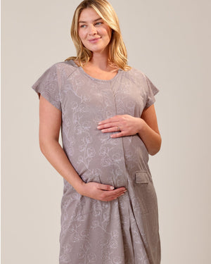 Universal Labor & Delivery Gown | Lilac Bloom | Kindred Bravely - additional view
