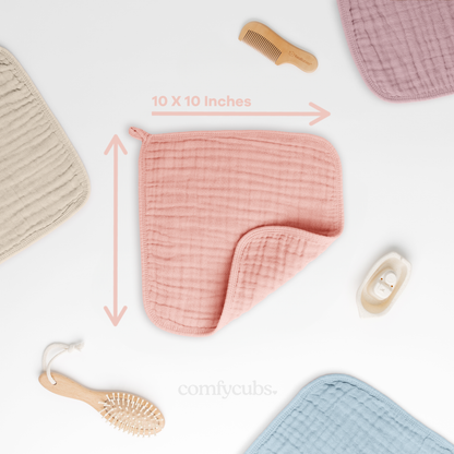 Muslin Washcloths - Lace