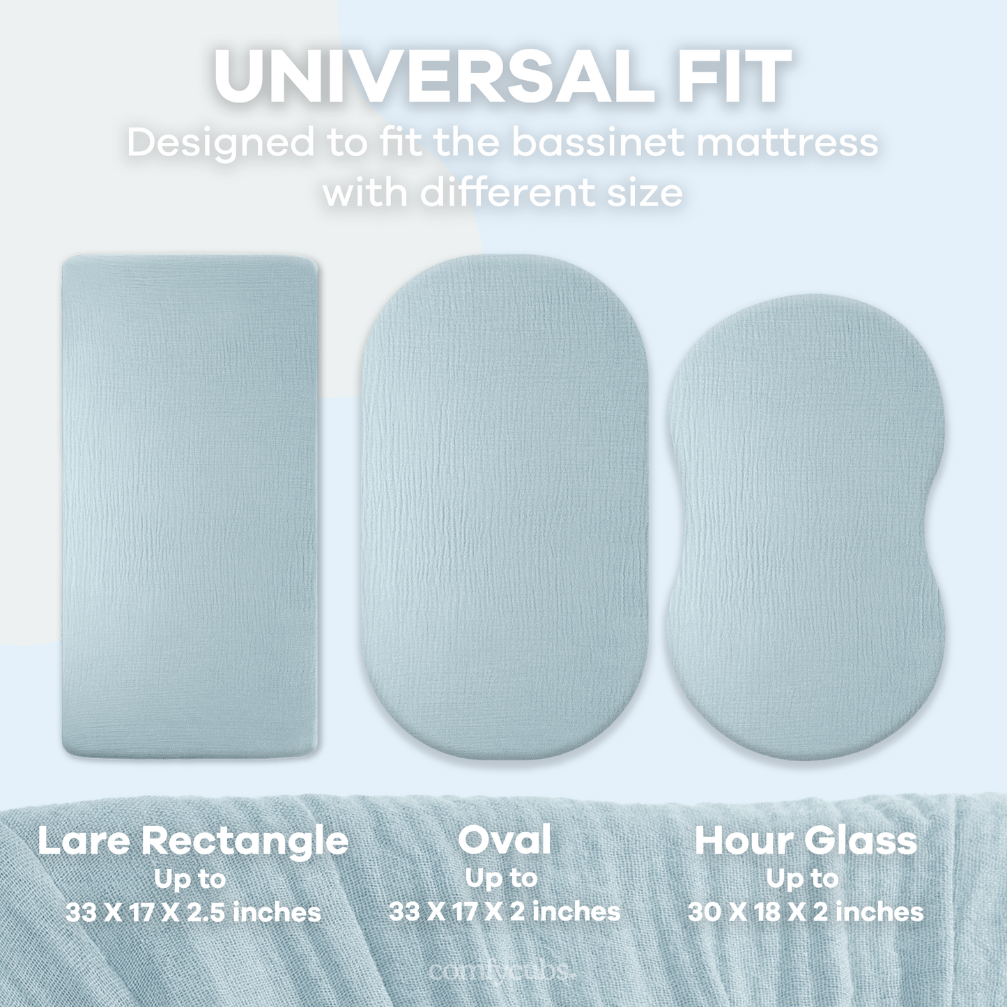 Muslin Fitted Bassinet Crib Sheet
