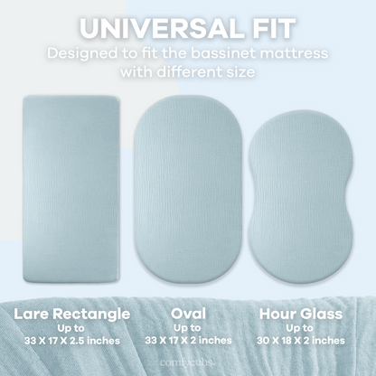 Muslin Fitted Bassinet Crib Sheet