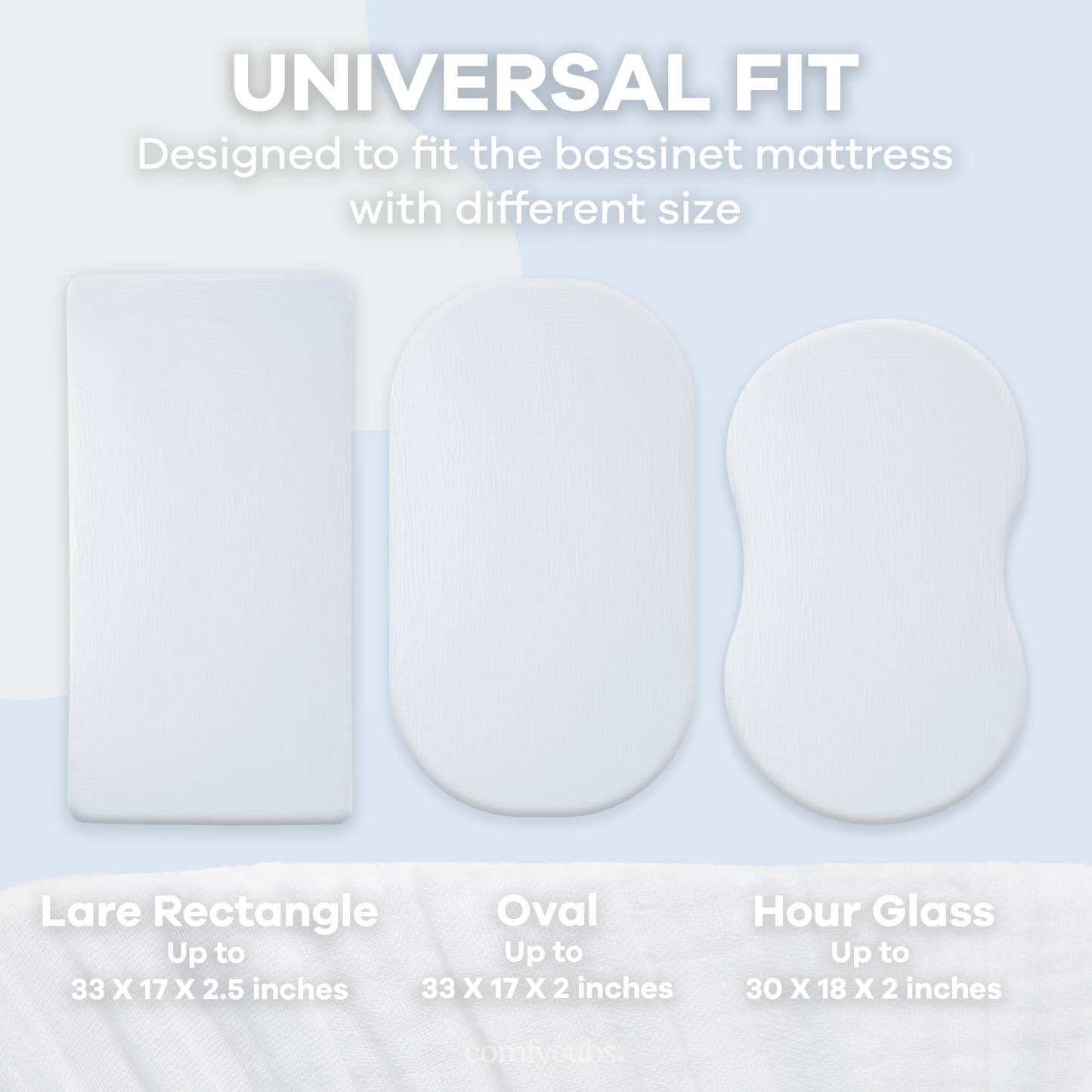 Muslin Fitted Bassinet Crib Sheet
