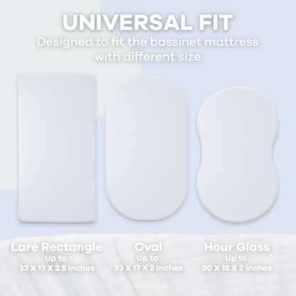 Muslin Fitted Bassinet Crib Sheet