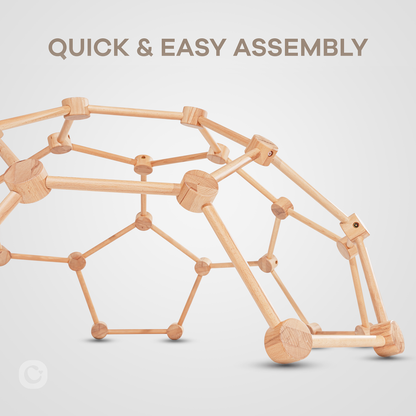 Wooden Climber for Kids (Natural Wood)