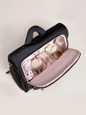 Satchel Diaper Bag - Black | JuJuBe - additional view