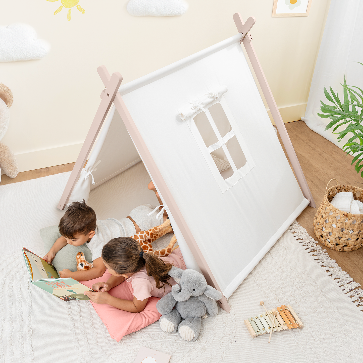 Kids Indoor Play Tent - Blush