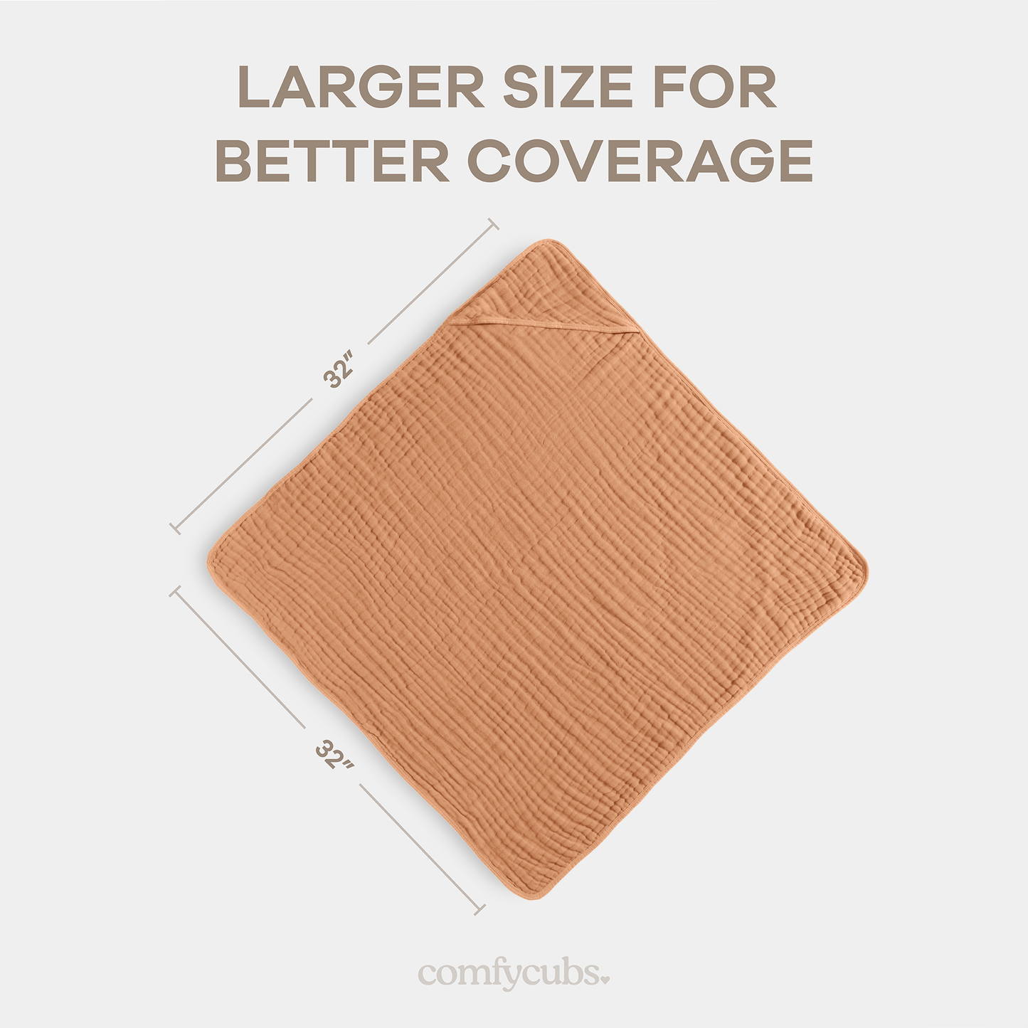 Baby Hooded Towels - Caramel