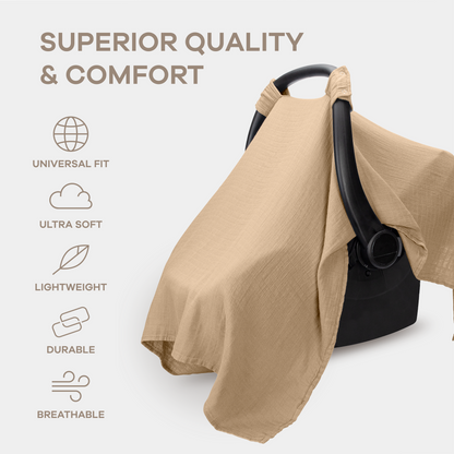 Baby Car Seat Cover - Cedar