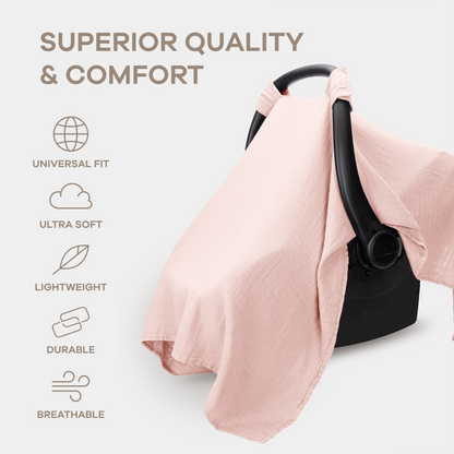 Baby Car Seat Cover -  Lace