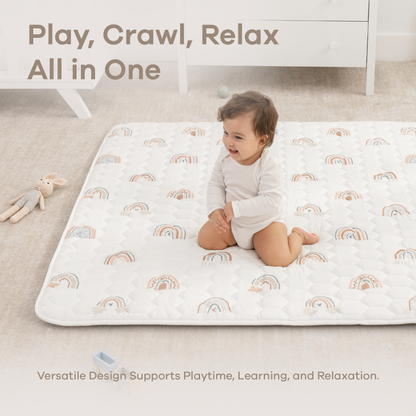 Play Mat with Non-Slip Bottom - Rainbow