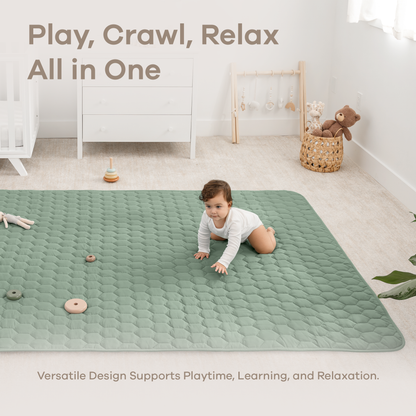 Play Mat with Non-Slip Bottom - Fern