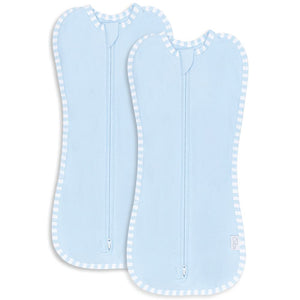 Easy Zipper Swaddle Blankets in Blue | Comfy Cubs