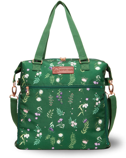 Sarah Wells Lizzy Breast Pump Tote – Lightweight, Easy-Clean Bag with Insulated Pocket, Laptop Sleeve & Side Storage – Fits Pumps & More