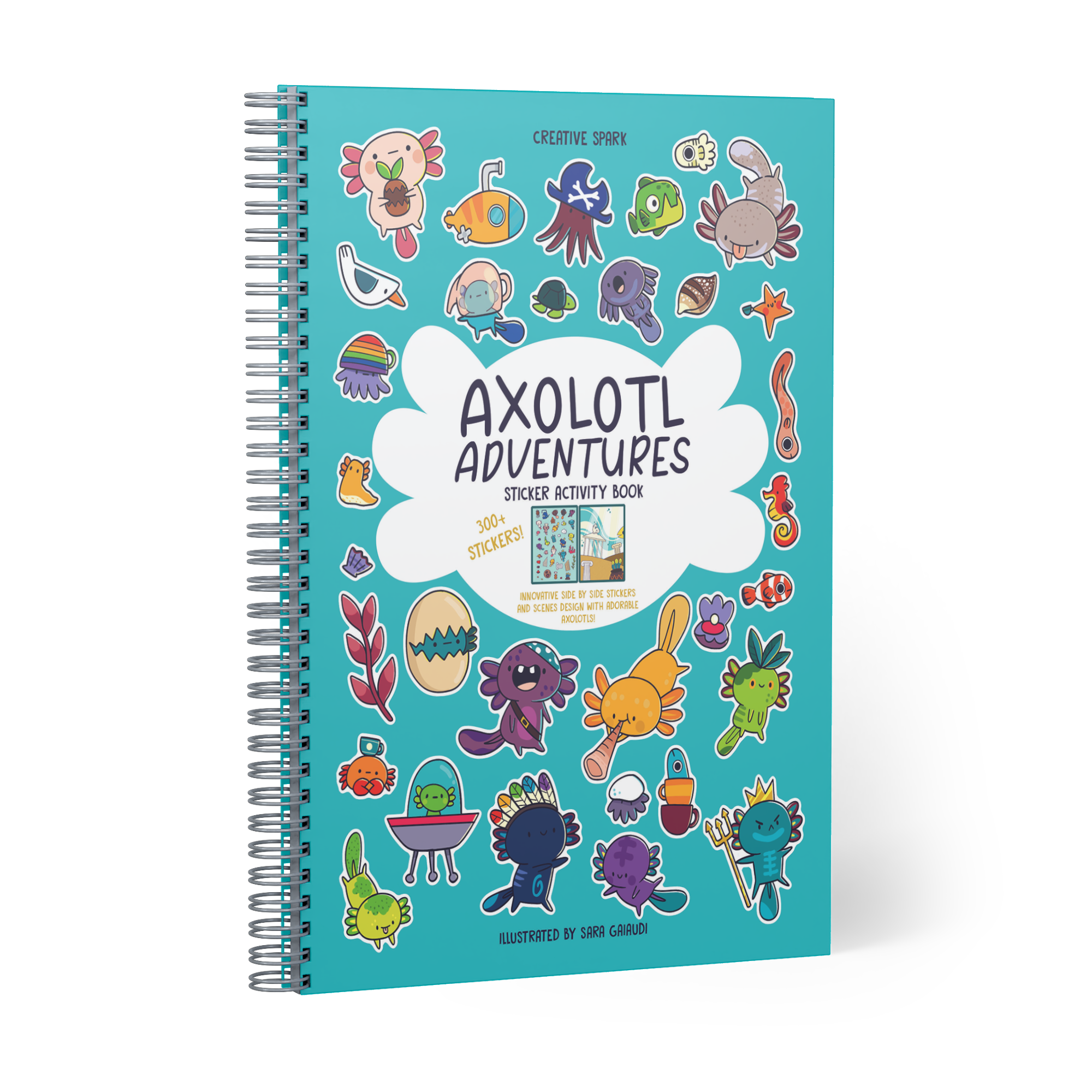 Axolotl Sticker Book