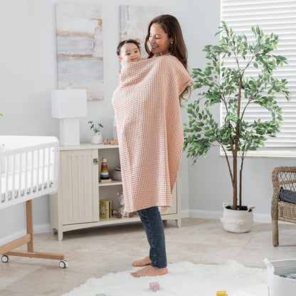 Baby Waffle Blankets in Blush