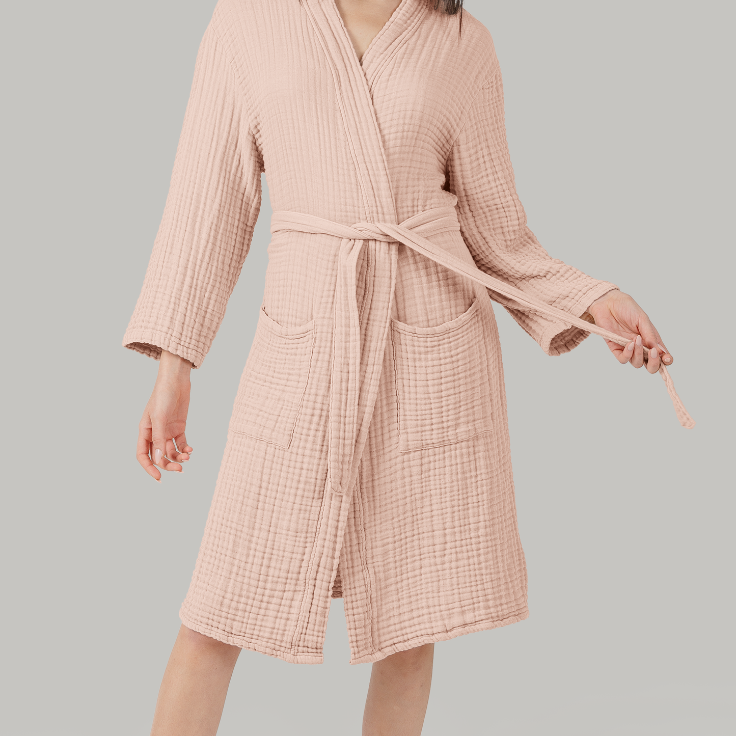 Muslin Bathrobe, Blush