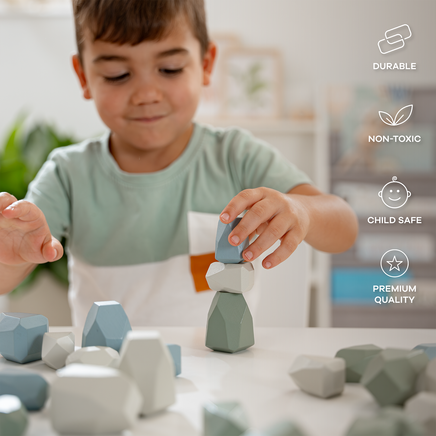 Stacking Blocks for Toddlers, Boy Pack