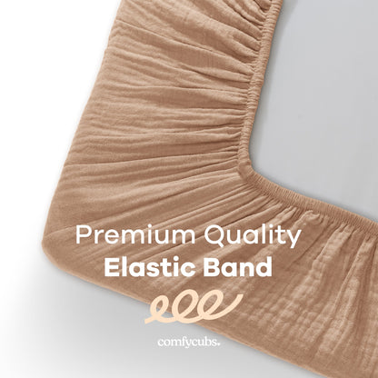 Muslin Fitted Bassinet Crib Sheet