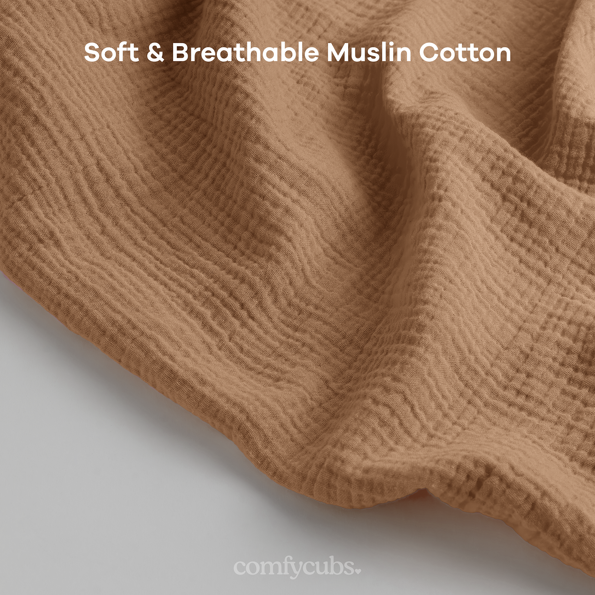 Muslin Nursing Cover, Pack of 1 in Cedar | Comfy Cubs - additional view
