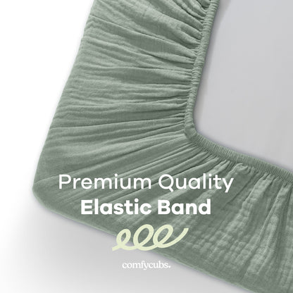 Muslin Fitted Bassinet Crib Sheet
