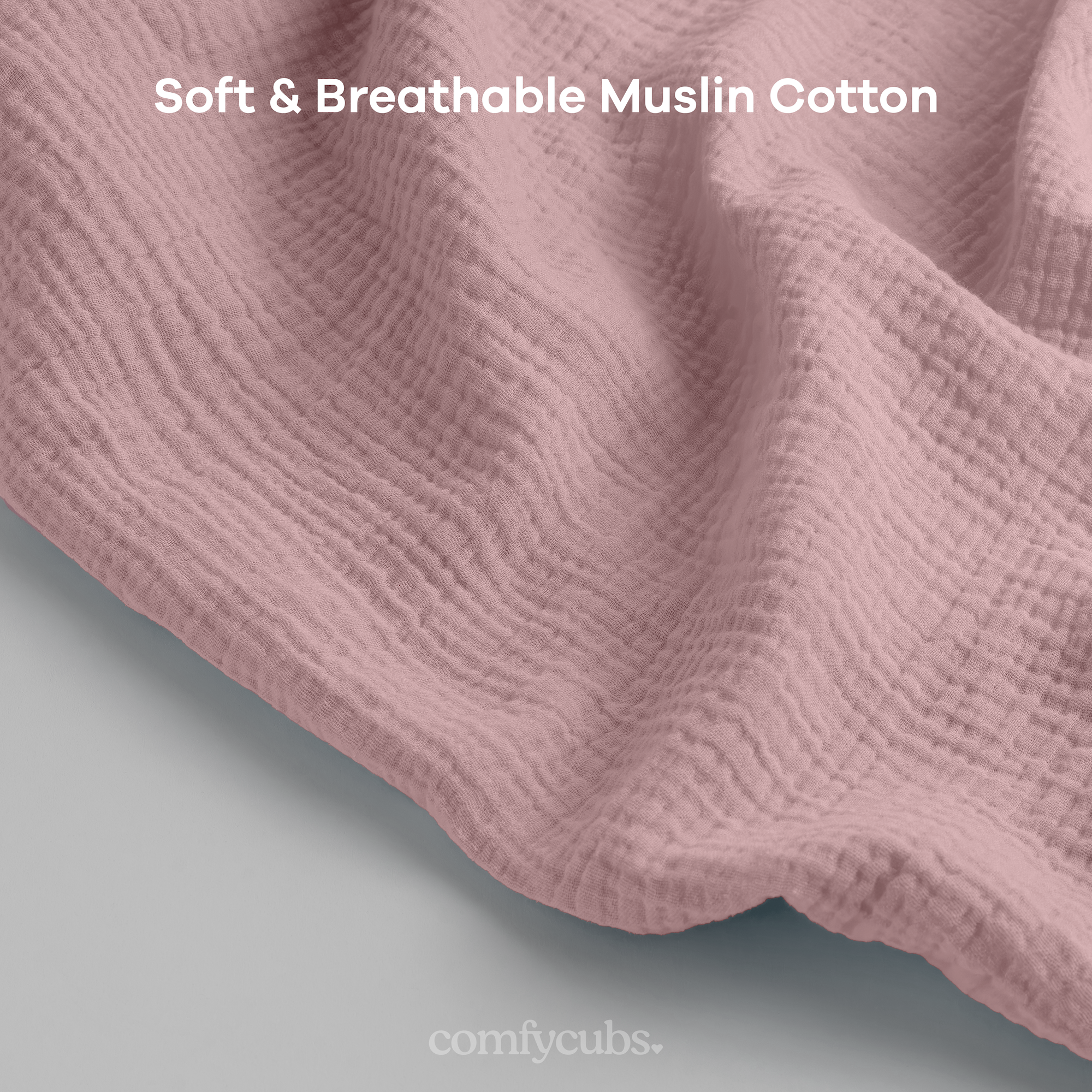 Muslin Nursing Cover, Pack of 1 in Mauve | Comfy Cubs - additional view