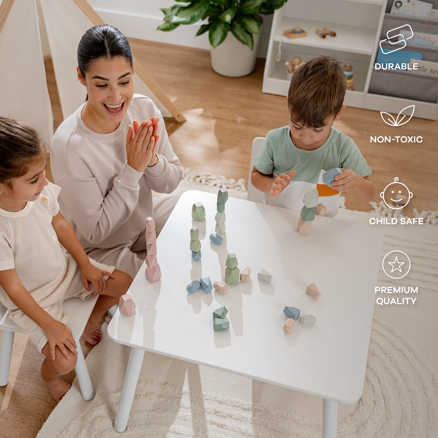 Stacking Blocks for Toddlers, Neutral Pack