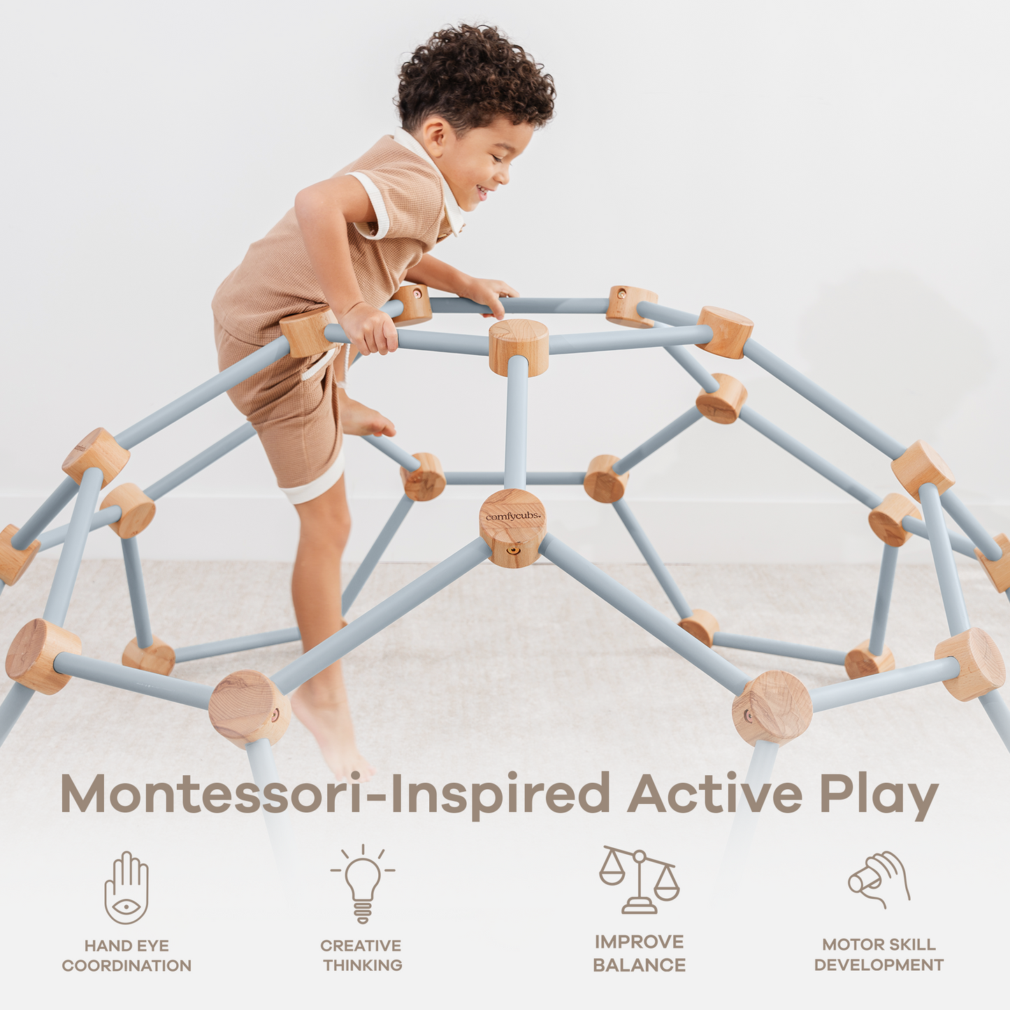 Wooden Climber for Kids (Pacific Blue)