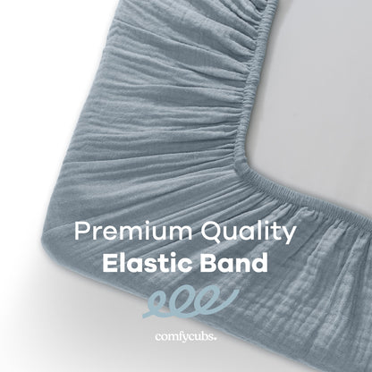 Muslin Fitted Bassinet Crib Sheet