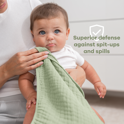 Muslin Burp Cloths - Sage