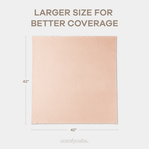 Muslin Swaddle Blankets, 42” x 42” in Blush, Bold Blush, Dusty Rose, Pack of 3 | Comfy Cubs - additional view