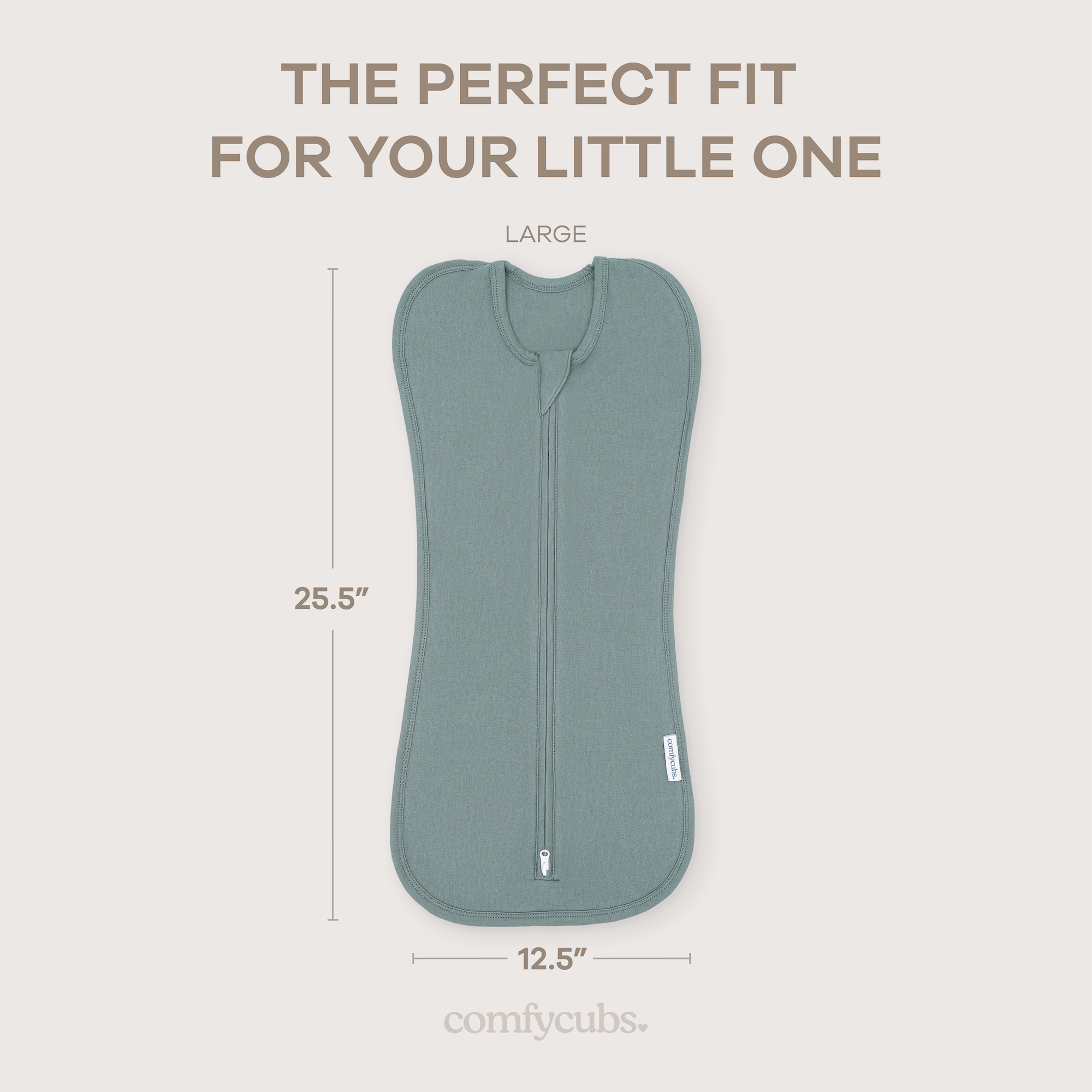 Easy Zipper Swaddle Blankets in Nomadic Blue, Azul | Comfy Cubs - additional view