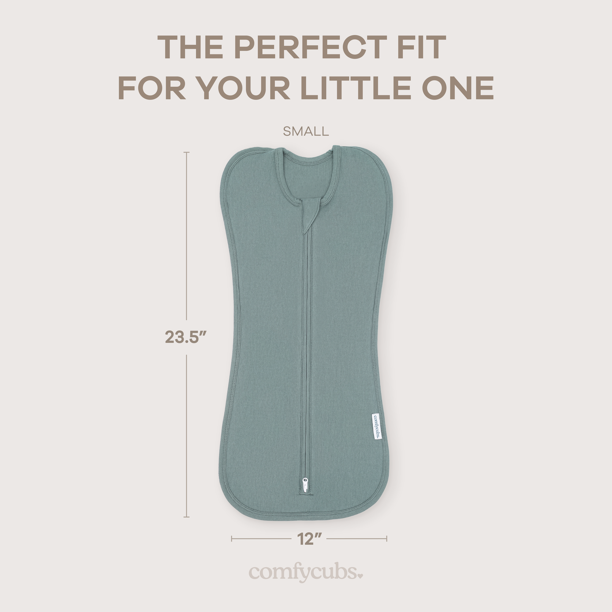 Easy Zipper Swaddle Blankets in Nomadic Blue, Azul | Comfy Cubs - additional view