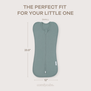 Easy Zipper Swaddle Blankets in Nomadic Blue, Azul | Comfy Cubs - additional view