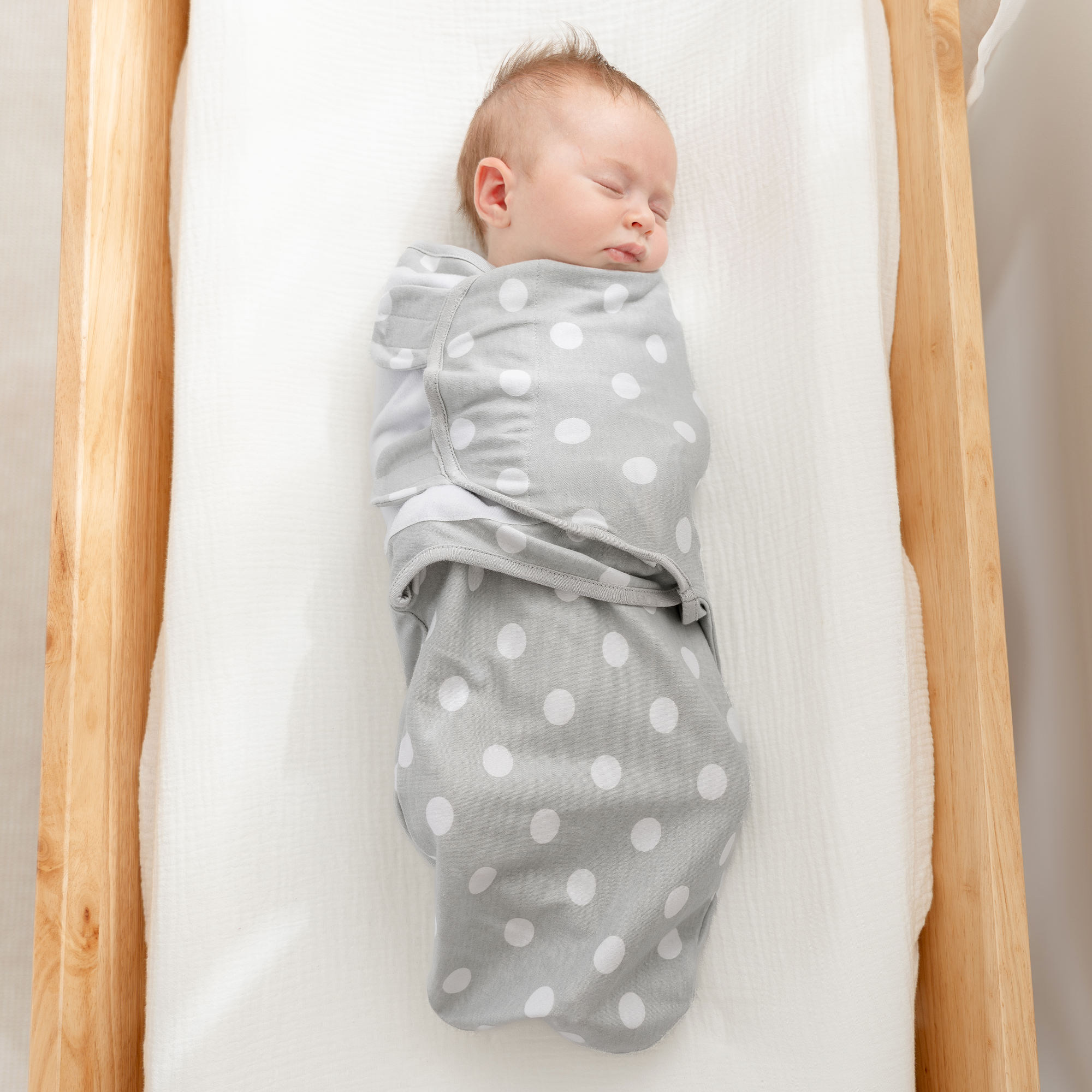 Easy Swaddle Blankets in Grey, Pack of 3 | Comfy Cubs - additional view