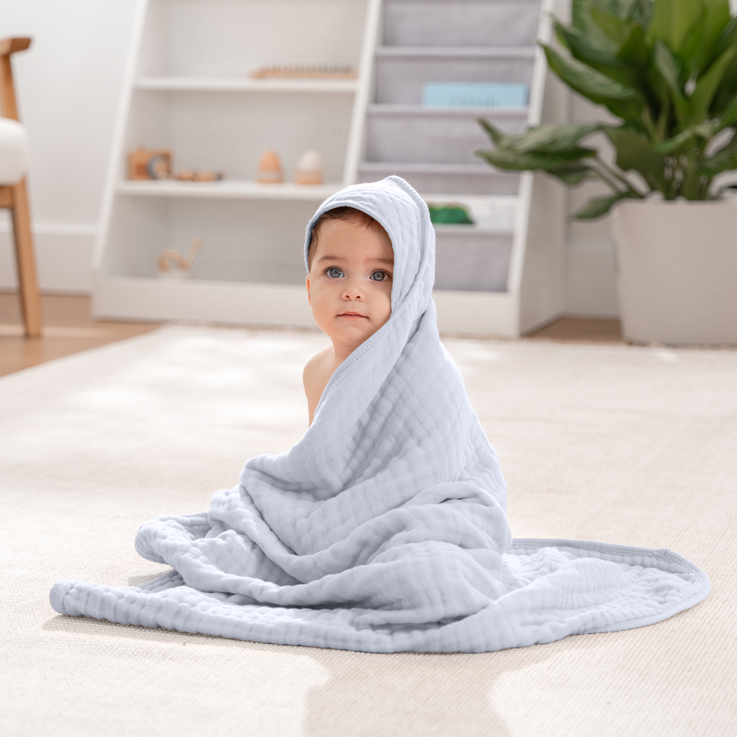Baby Hooded Towels - Slate