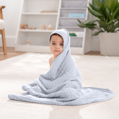 Baby Hooded Towels - Slate