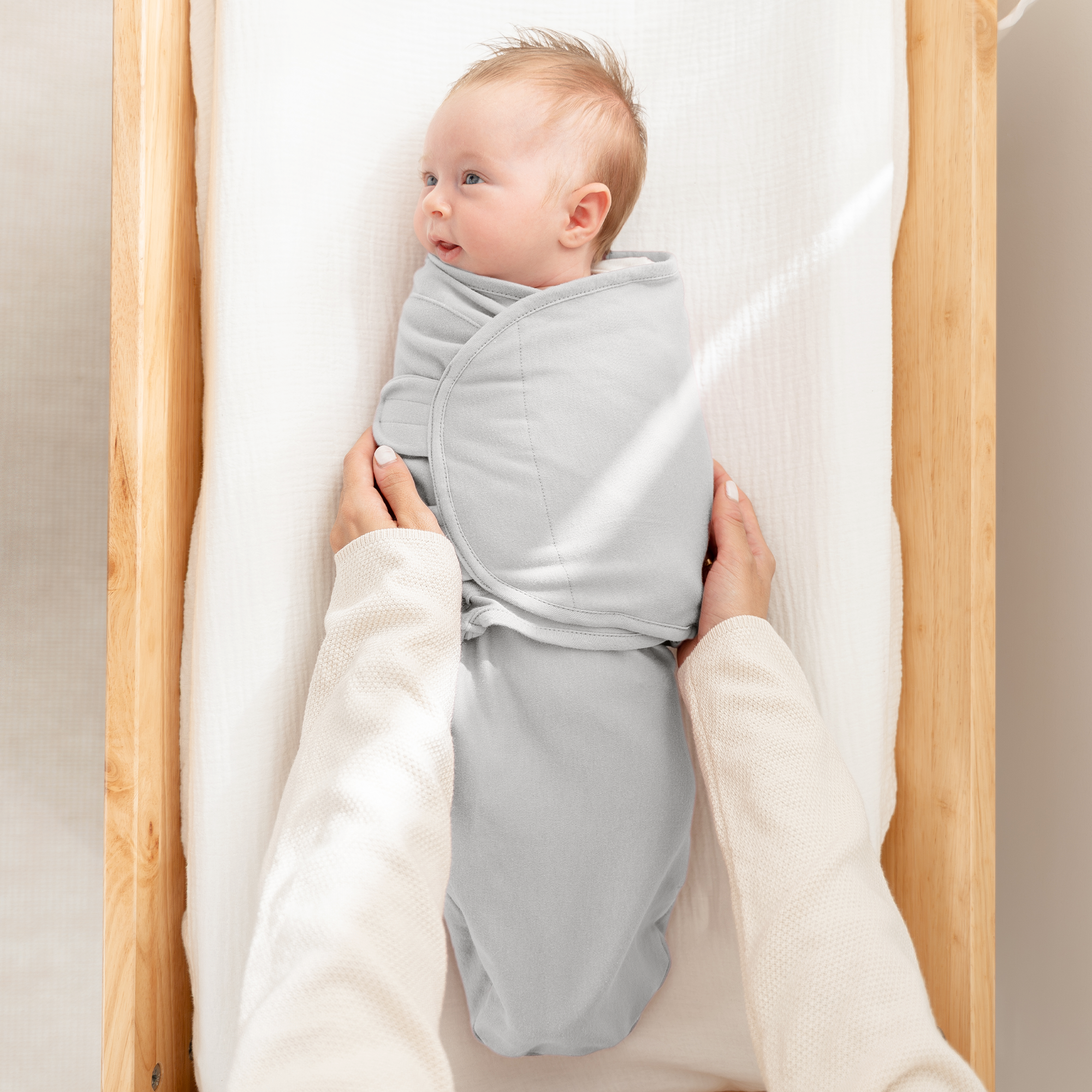 Easy Swaddle Blankets in Stone, Nomadic Blue, Azul, Pack of 3 | Comfy Cubs - additional view