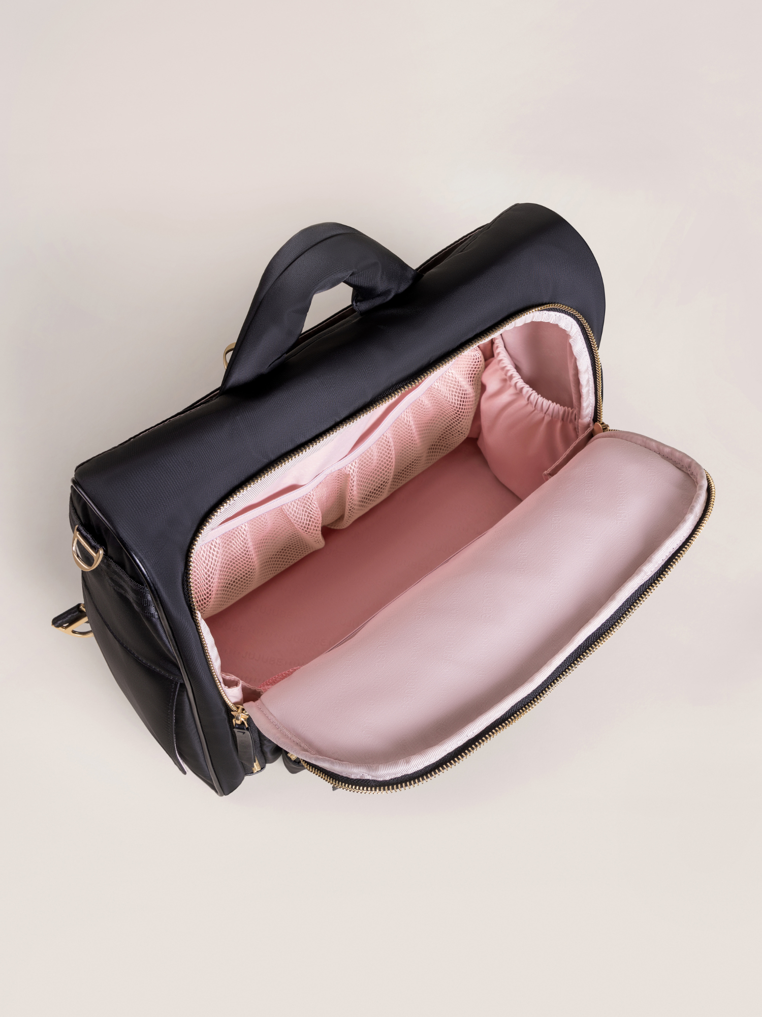 Satchel Diaper Bag - Black | JuJuBe - additional view