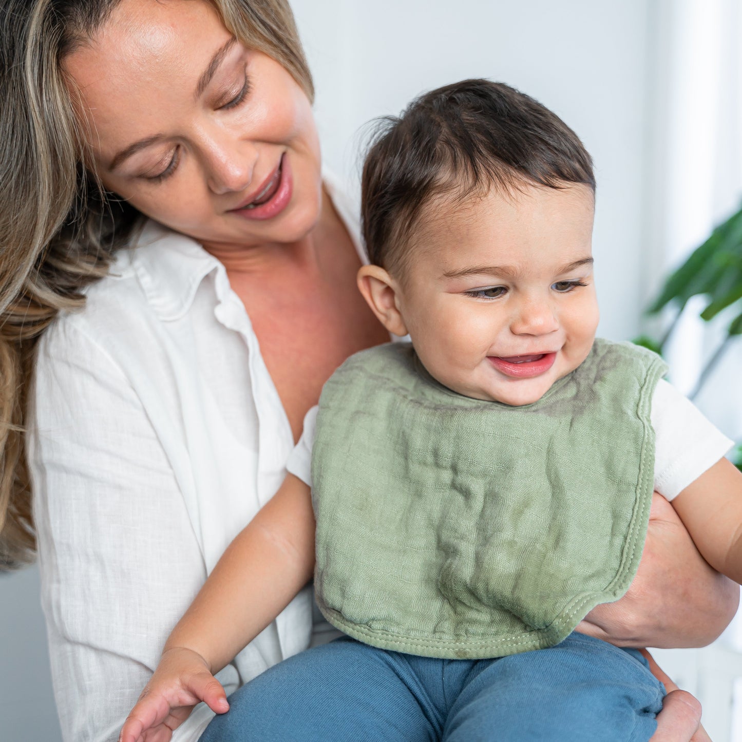 Muslin Bibs - Sage