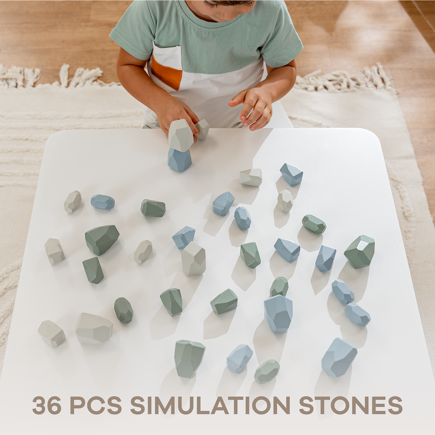 Stacking Blocks for Toddlers, Boy Pack