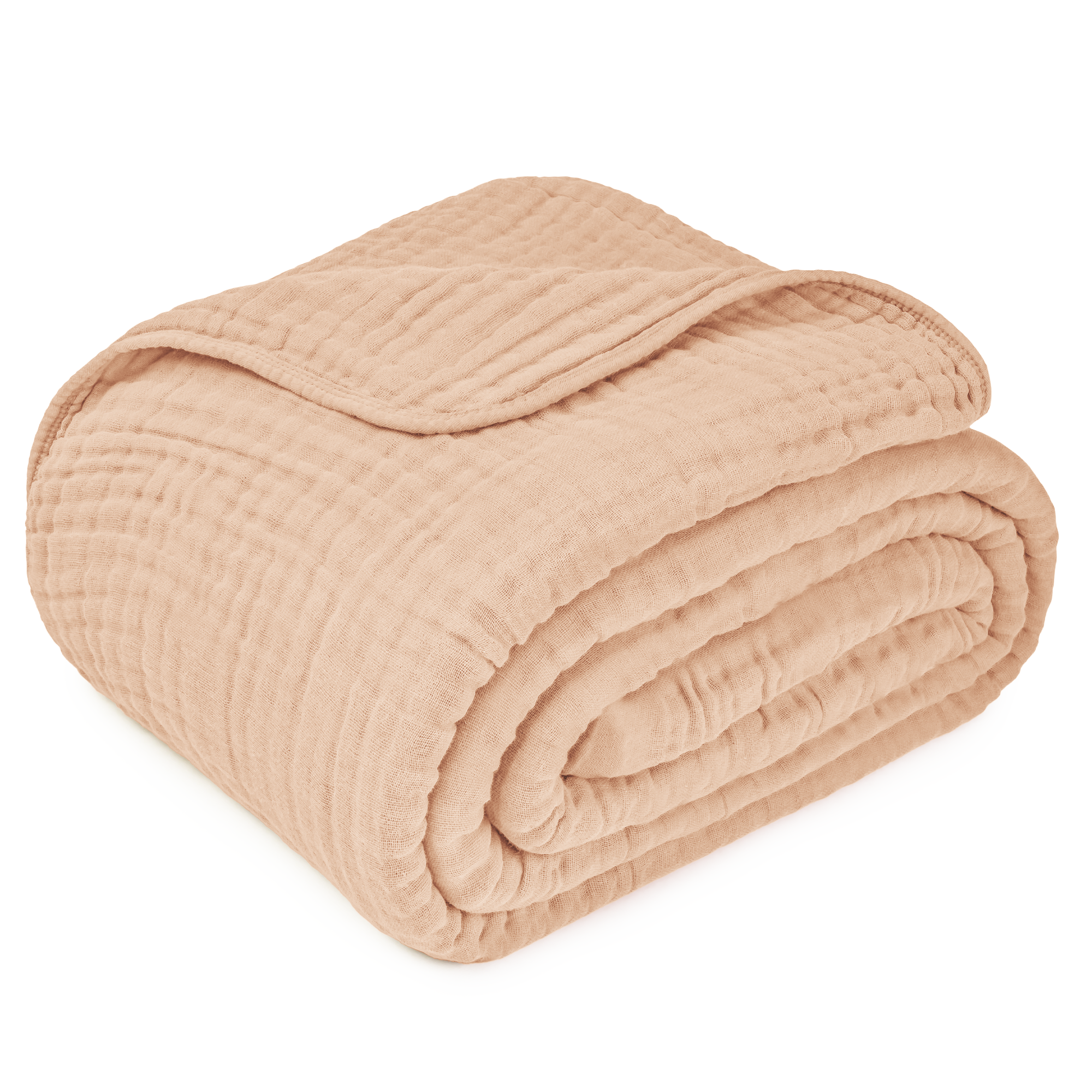 Adult Muslin Blanket in Cream | Comfy Cubs - additional view