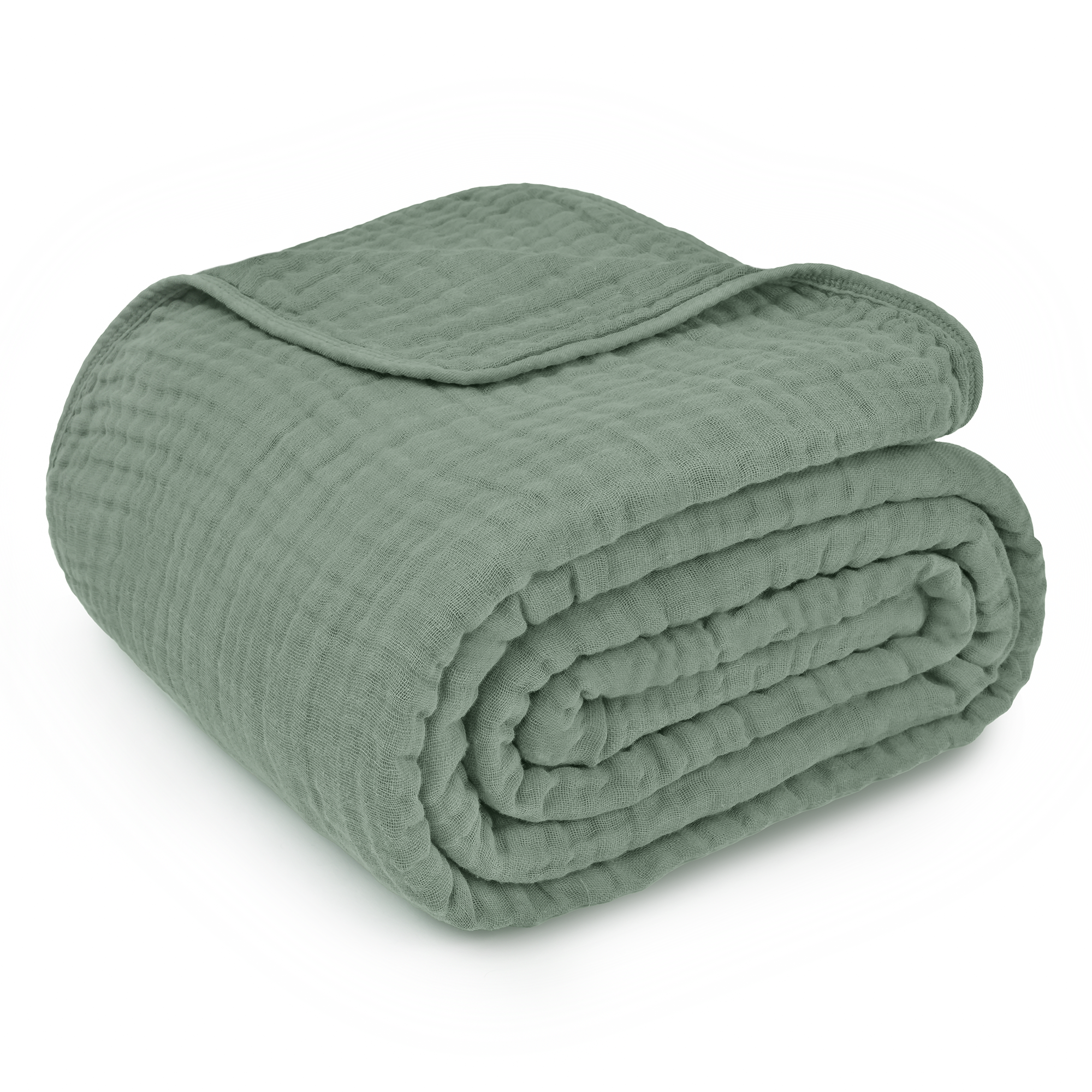 Adult Muslin Blanket in Fern | Comfy Cubs - additional view
