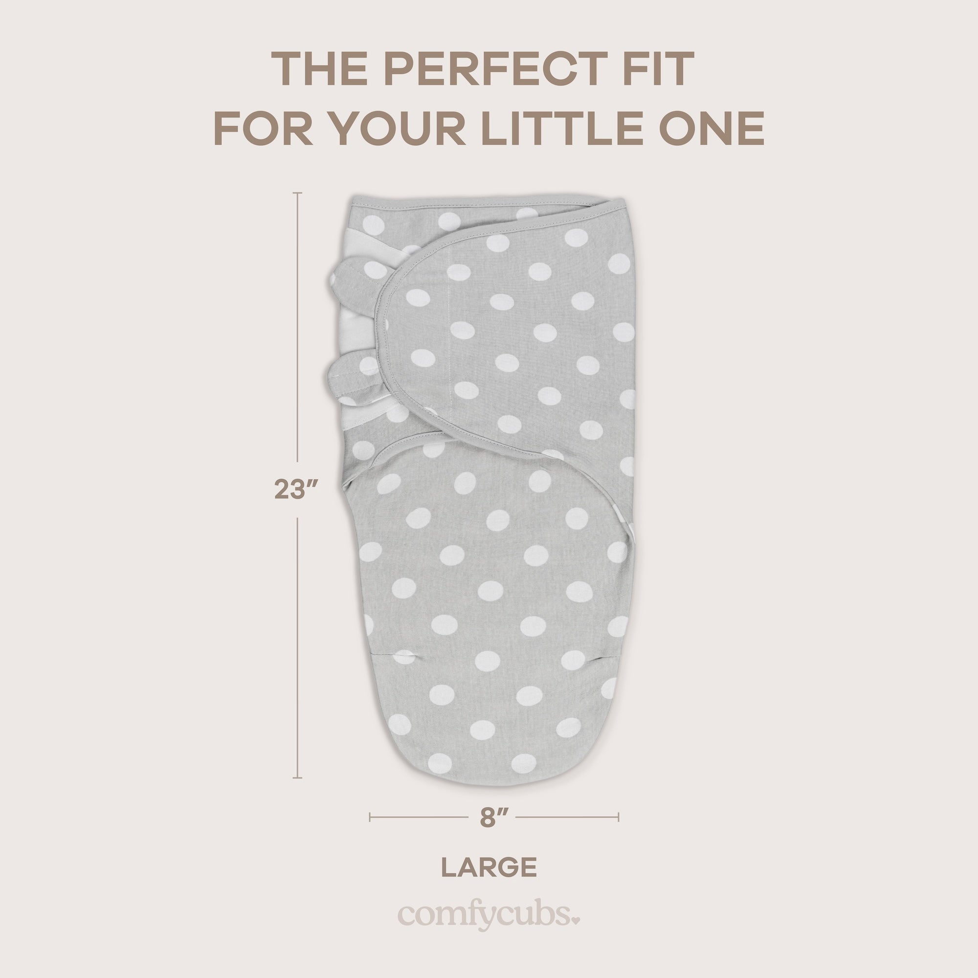 Easy Swaddle Blankets in Grey, Pack of 3 | Comfy Cubs - additional view