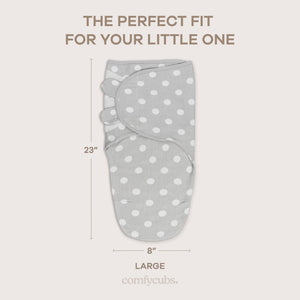 Easy Swaddle Blankets in Grey, Pack of 3 | Comfy Cubs - additional view