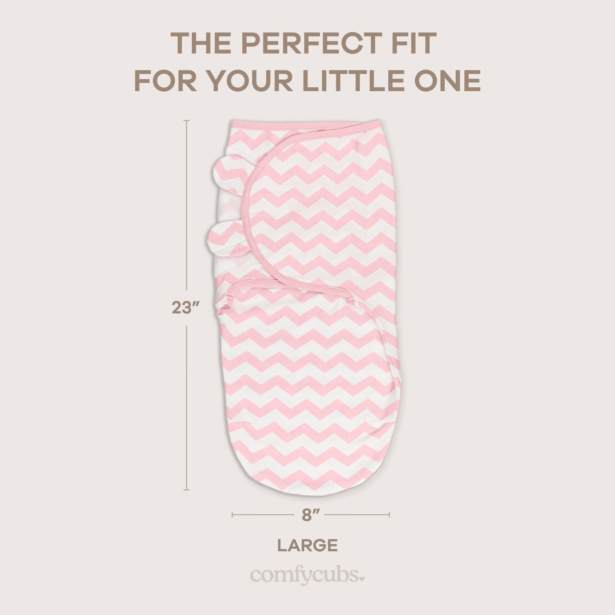 Easy Swaddle Blankets in Pink, Pack of 3 | Comfy Cubs - additional view