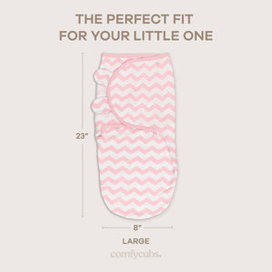 Easy Swaddle Blankets in Pink, Pack of 3 | Comfy Cubs - additional view