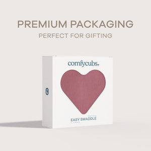 Easy Swaddle Blankets - Mauve, Pack of 1 | Comfy Cubs - additional view