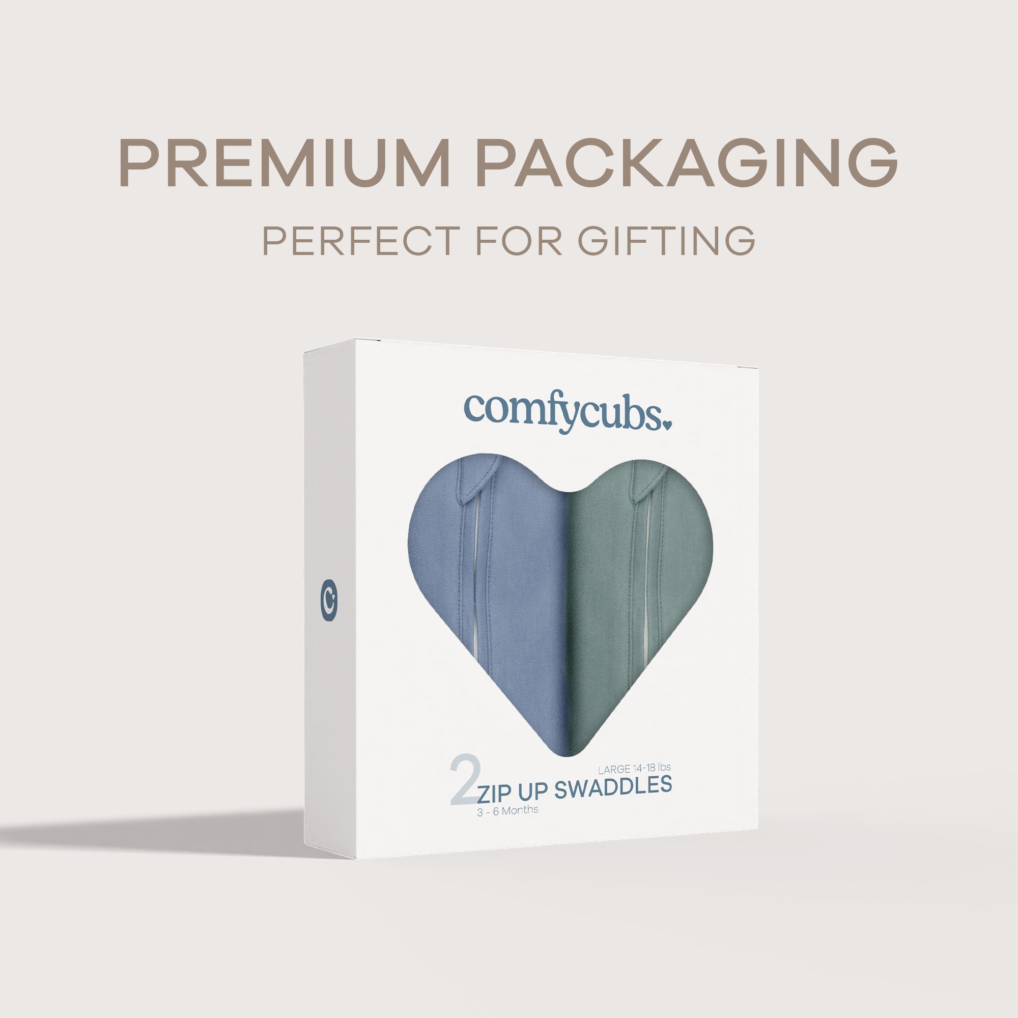 Easy Zipper Swaddle Blankets in Nomadic Blue, Azul | Comfy Cubs - additional view