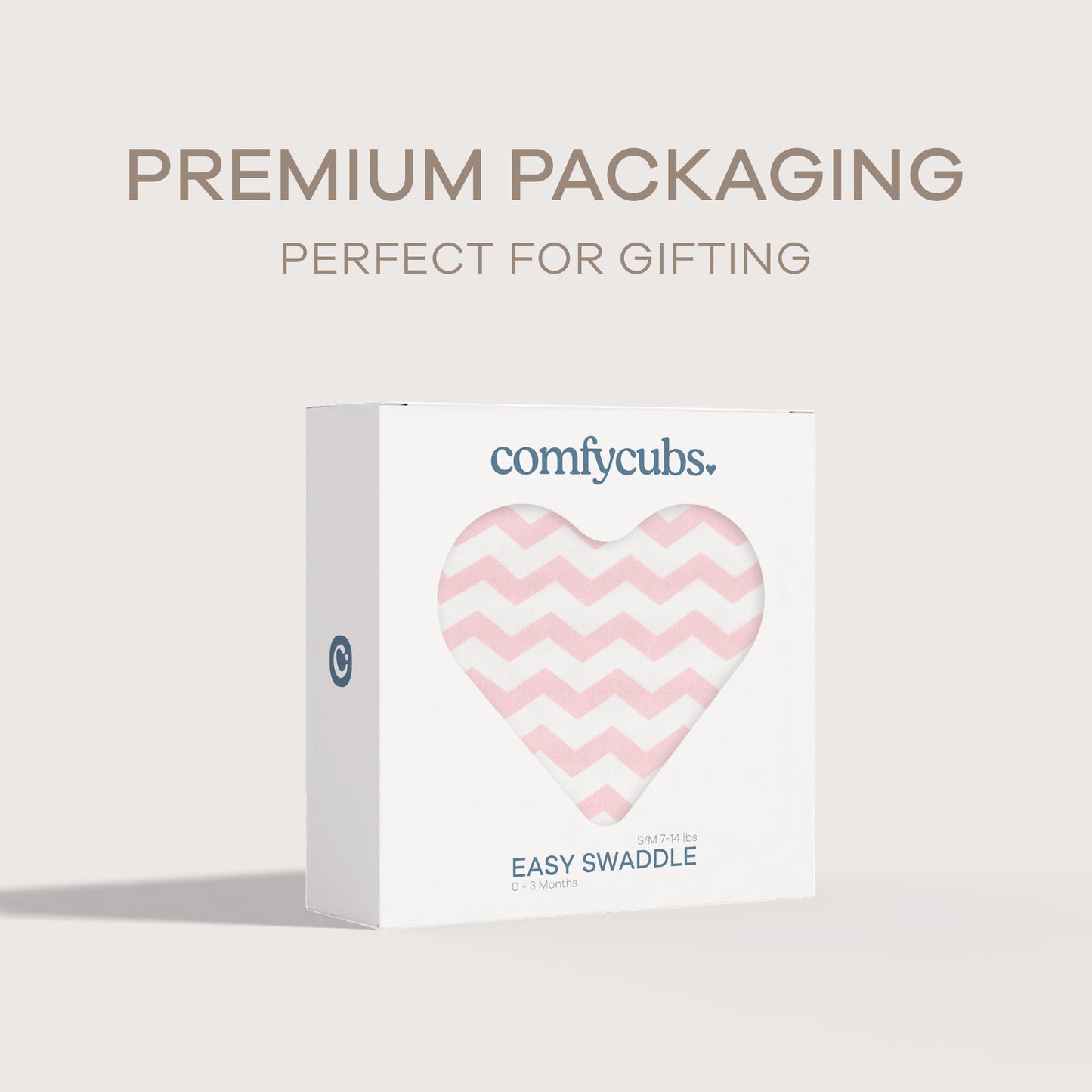 Easy Swaddle Blankets - Pink Chevron, Pack of 1