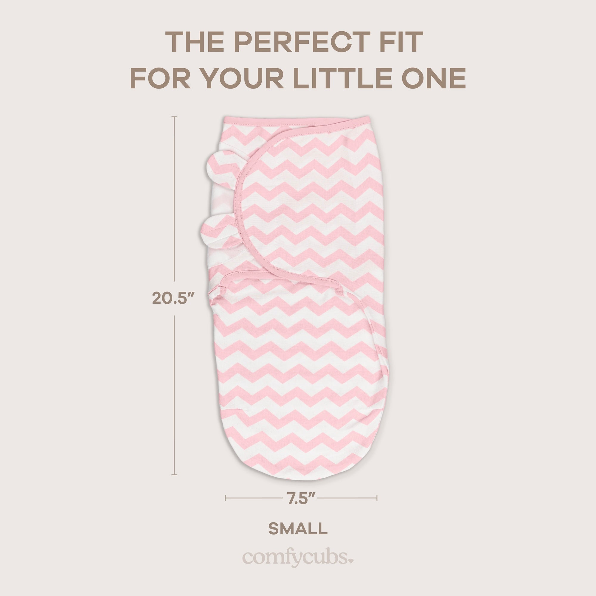 Easy Swaddle Blankets in Pink, Pack of 3 | Comfy Cubs - additional view