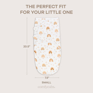 Easy Swaddle Blankets in Rainbow Bohemian, Pack of 3 | Comfy Cubs - additional view